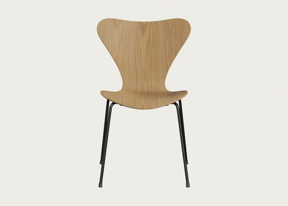Series 7 Chair Clear Lacquered Veneer Oak / Chrome