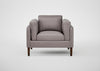 Sonno Armchair Daino Leather Elephant / Natural