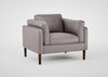 Sonno Armchair Daino Leather Elephant / Natural