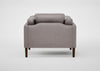 Sonno Armchair Daino Leather Elephant / Natural
