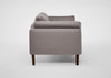 Sonno 2 Seater Sofa Daino Leather Elephant / Natural