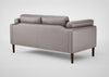 Sonno 2 Seater Sofa Daino Leather Elephant / Natural