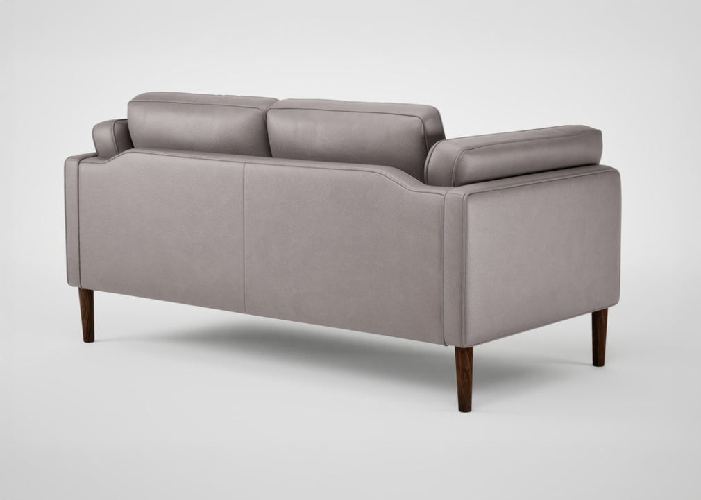 Sonno 2 Seater Sofa Daino Leather Elephant / Natural