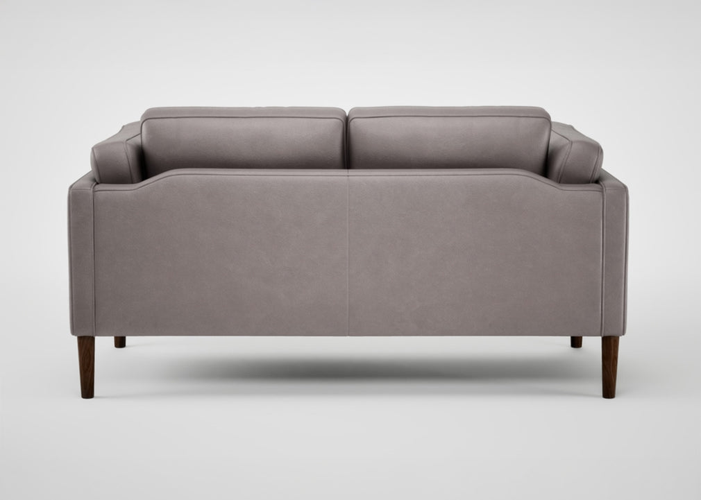 Sonno 2 Seater Sofa Daino Leather Elephant / Natural