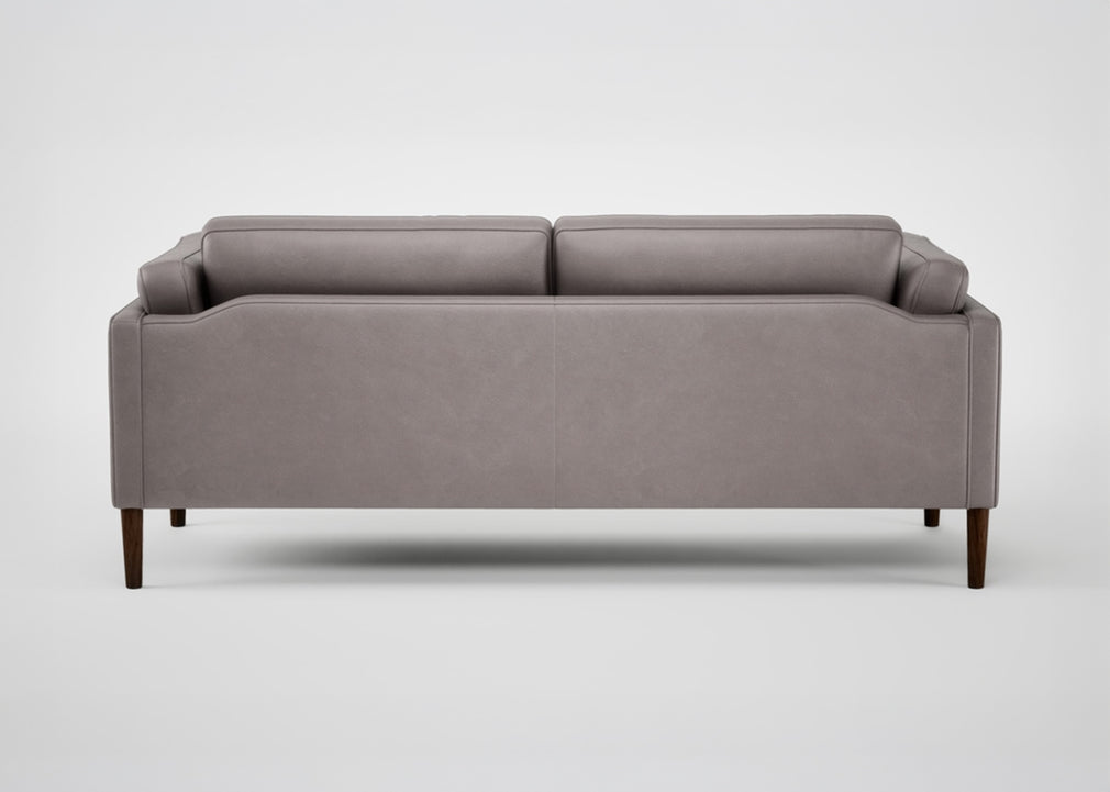 Sonno 3 Seater Sofa Daino Leather Elephant / Natural