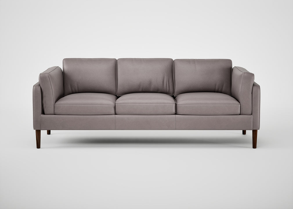 Sonno 4 Seater Sofa Heritage Leather Chestnut 2064 / Walnut