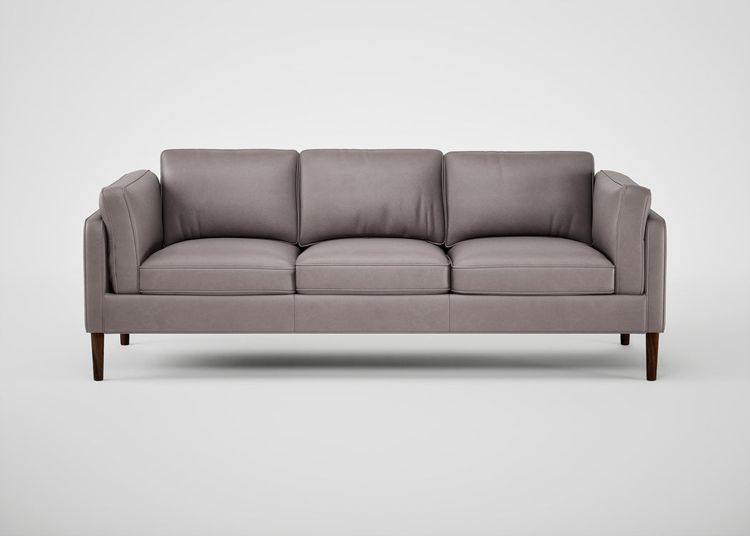 Sonno 4 Seater Sofa Heritage Leather Chestnut 2064 / Walnut