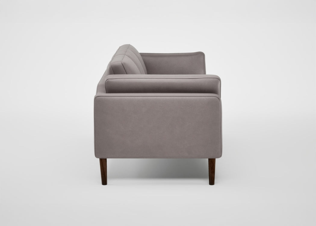 Sonno 4 Seater Sofa Heritage Leather Chestnut 2064 / Walnut