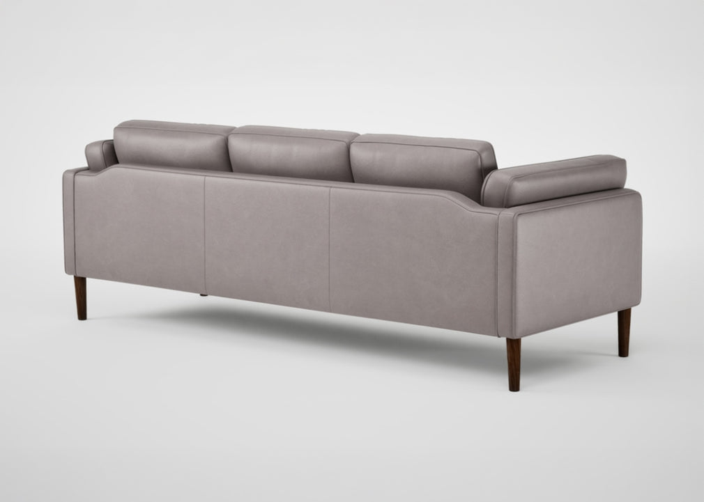 Sonno 4 Seater Sofa Heritage Leather Chestnut 2064 / Walnut