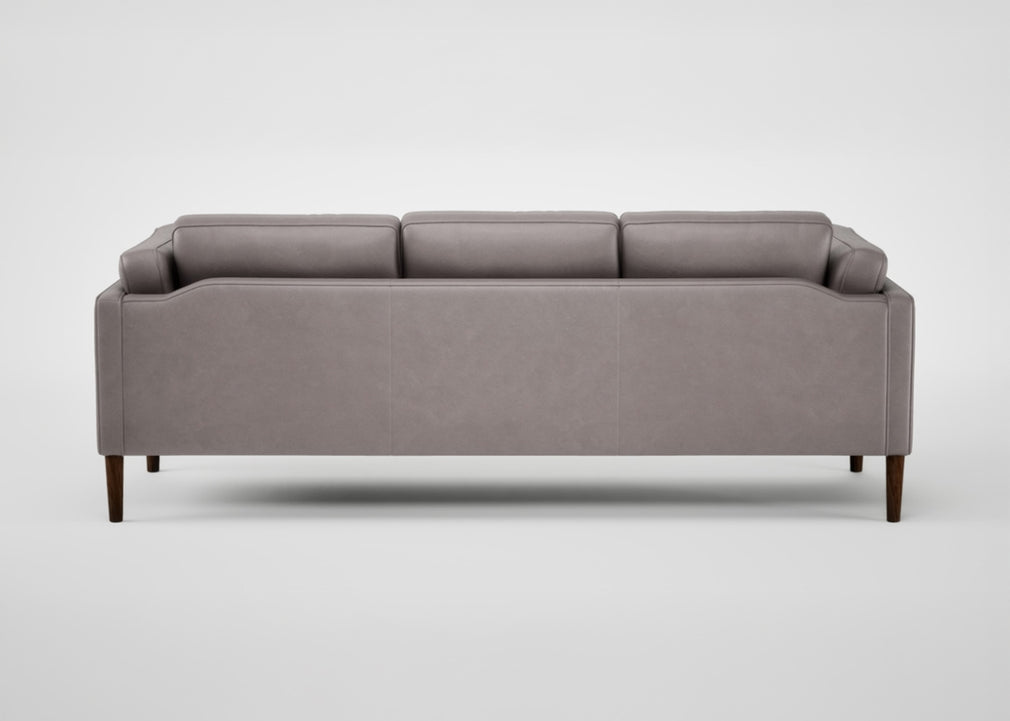 Sonno 4 Seater Sofa Heritage Leather Chestnut 2064 / Walnut