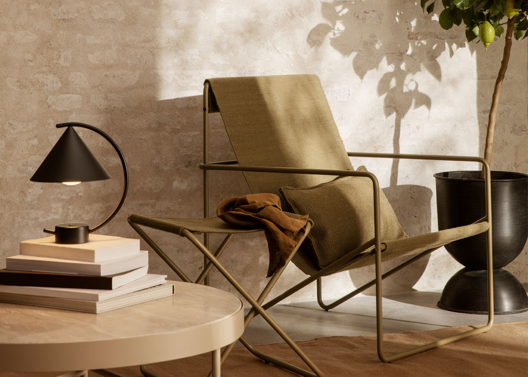 Meridian LED Portable Table Lamp Black