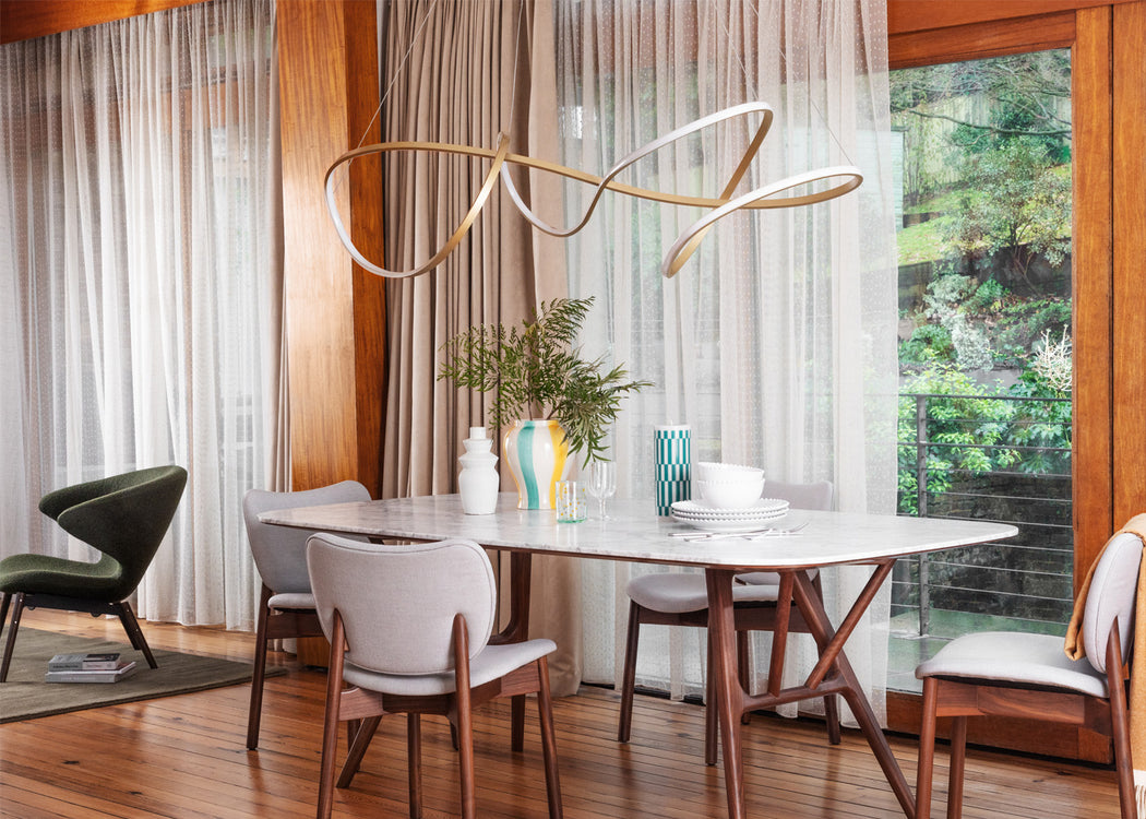Ribbon LED Ceiling Pendant XL Gold