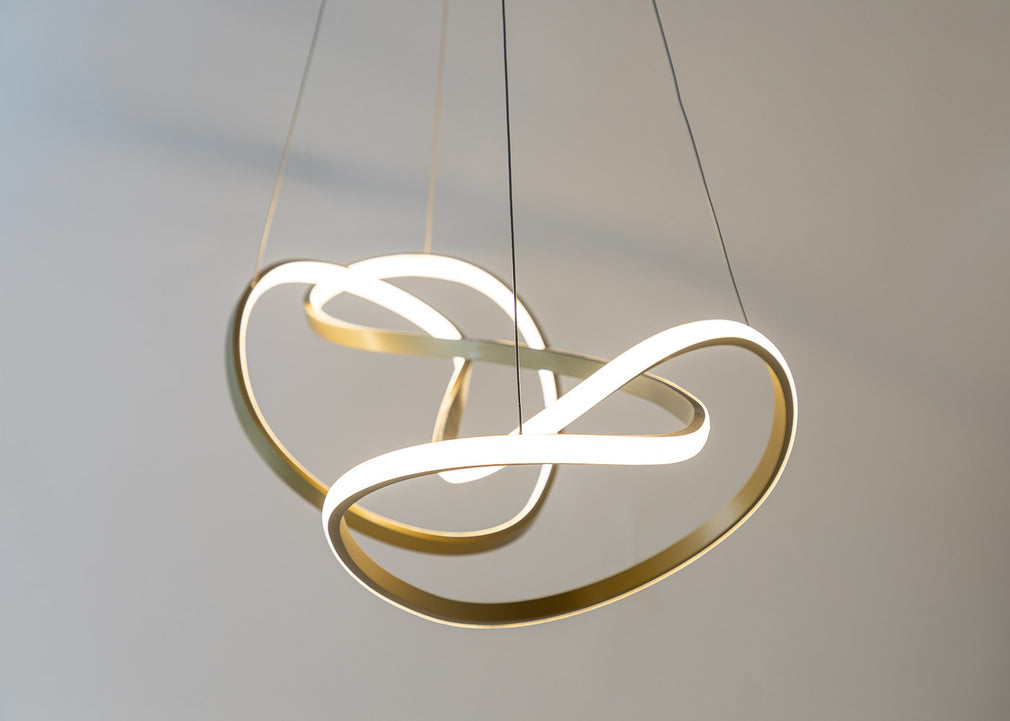 Ribbon LED Ceiling Pendant XL Gold