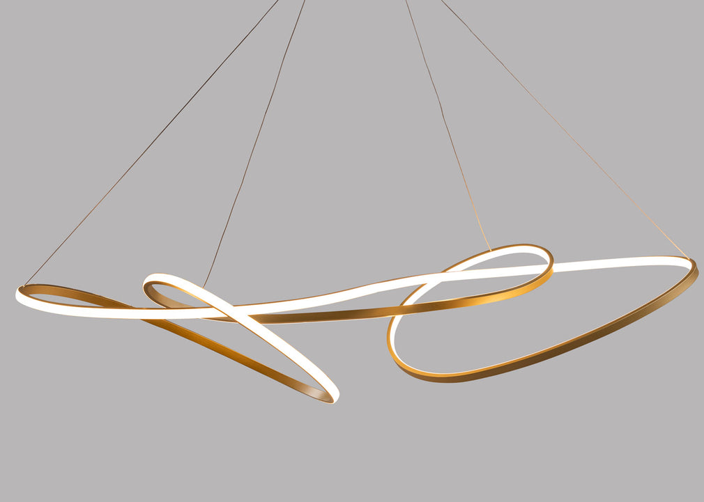Ribbon LED Ceiling Pendant XL Gold