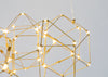 Supernova LED Oval Pendant Light Brass