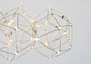 Supernova LED Oval Pendant Light Brass