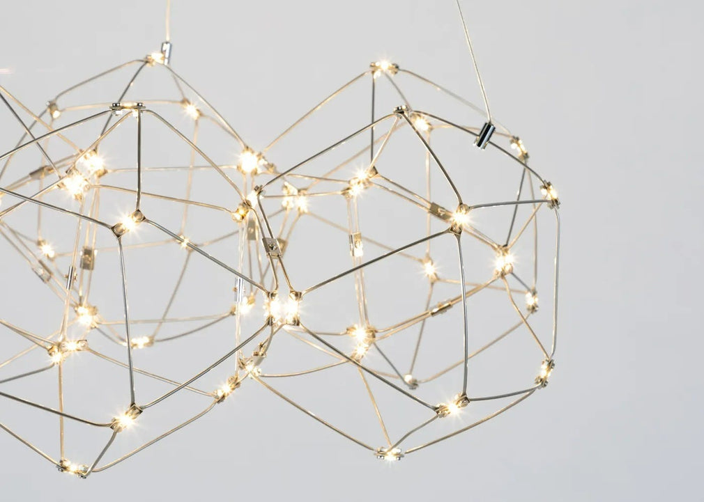 Supernova LED Oval Pendant Light Brass