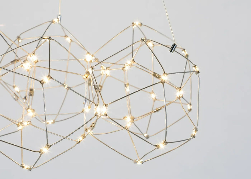 Supernova LED Oval Pendant Light Brass