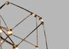 Supernova LED Oval Pendant Light Brass