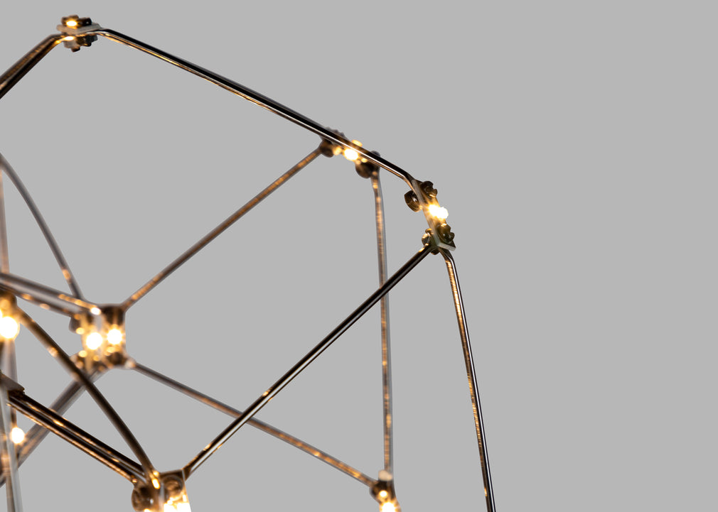 Supernova LED Oval Pendant Light Brass