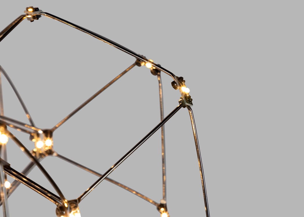 Supernova LED Oval Pendant Light Brass