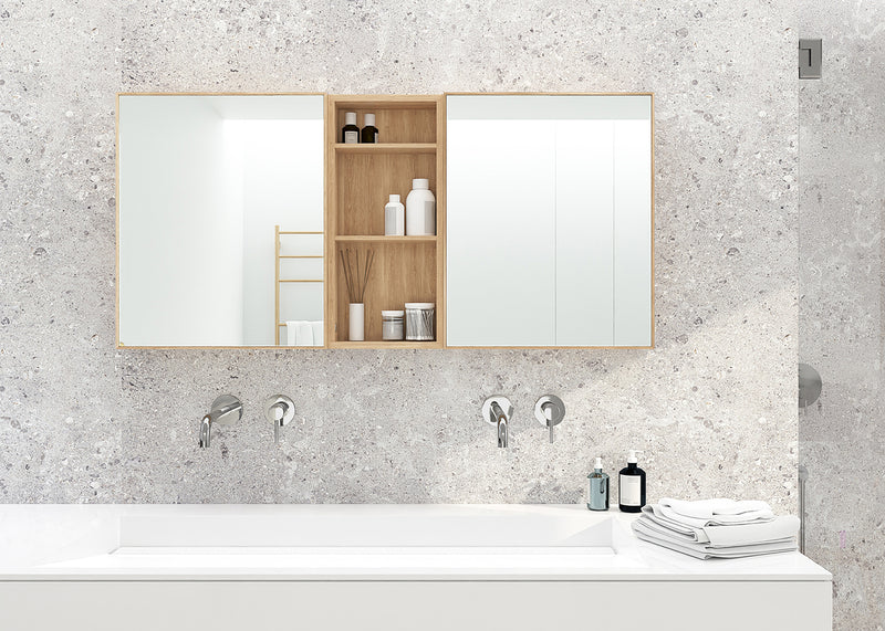 Slimline Bathroom Cabinet Box Slim Oak