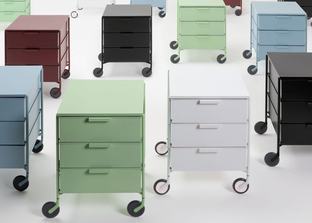 Mobil Matt 3 Drawers Storage System White