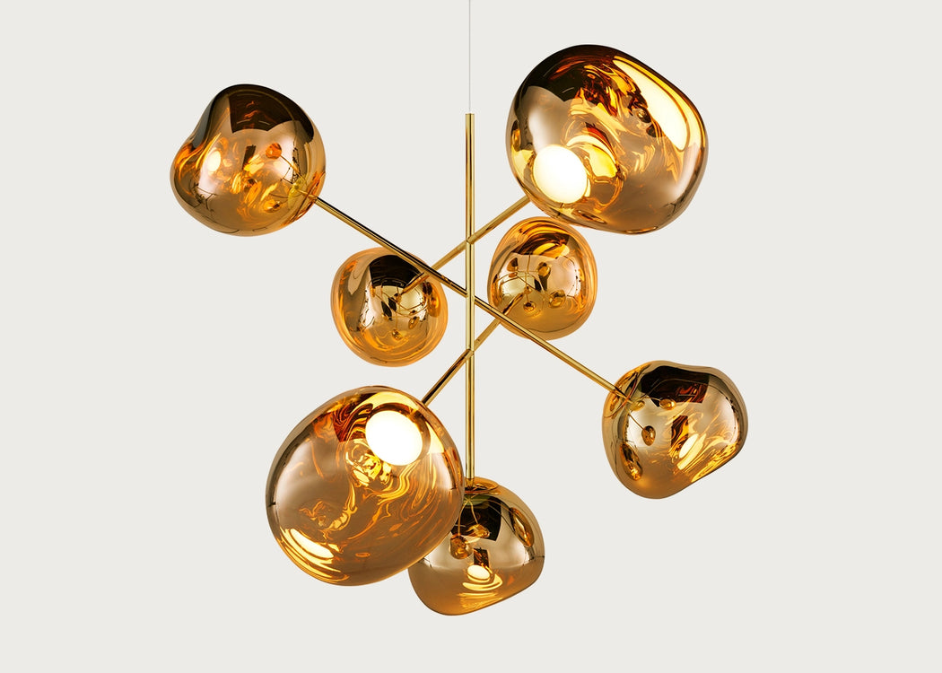 Melt LED Chandelier Large Chrome