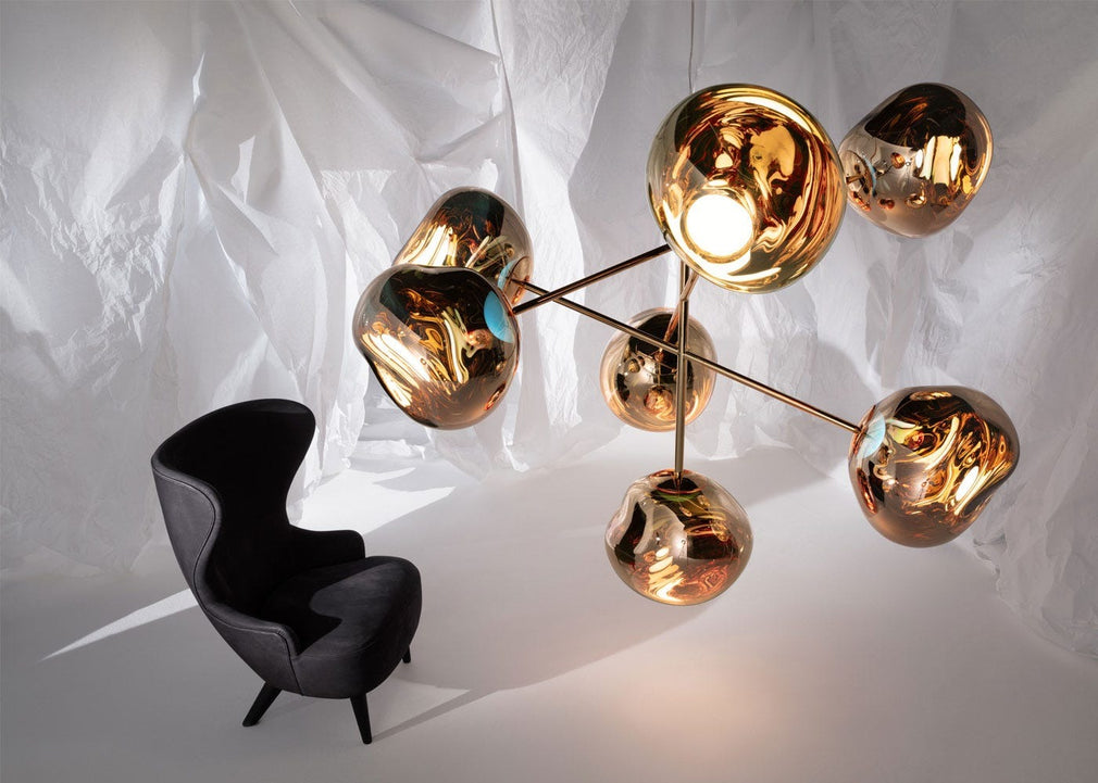 Melt LED Chandelier Large Chrome