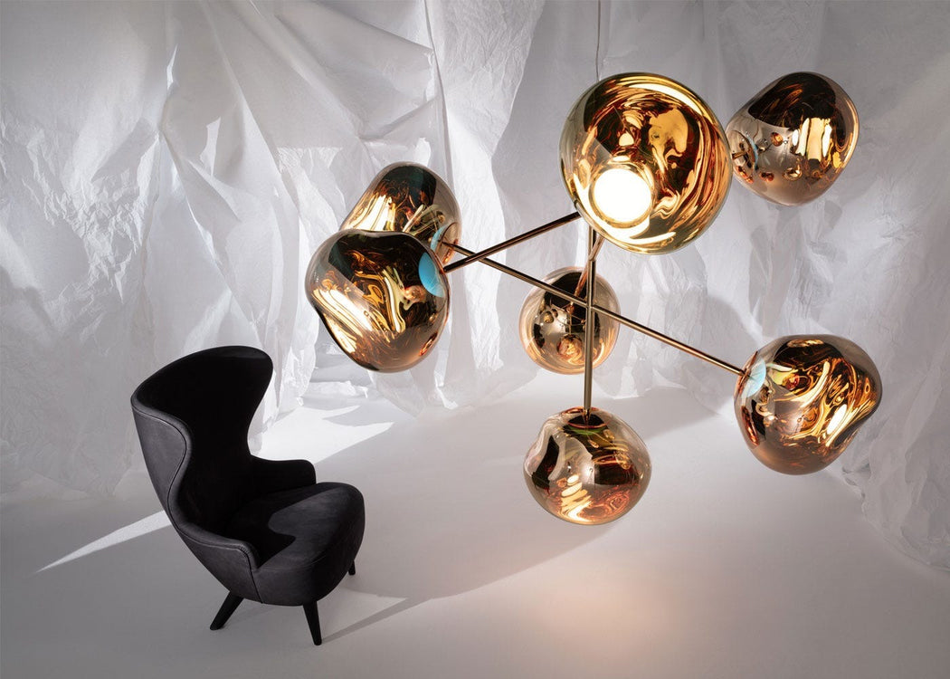 Melt LED Chandelier Large Chrome