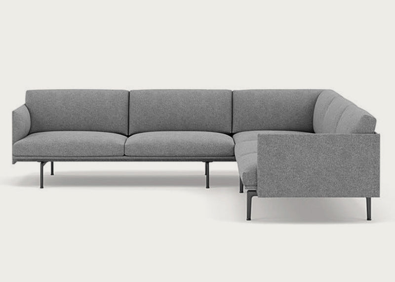Outline Corner Sofa Kvadrat Hallingdal 166 / Black