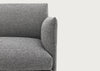 Outline Corner Sofa Kvadrat Hallingdal 166 / Black