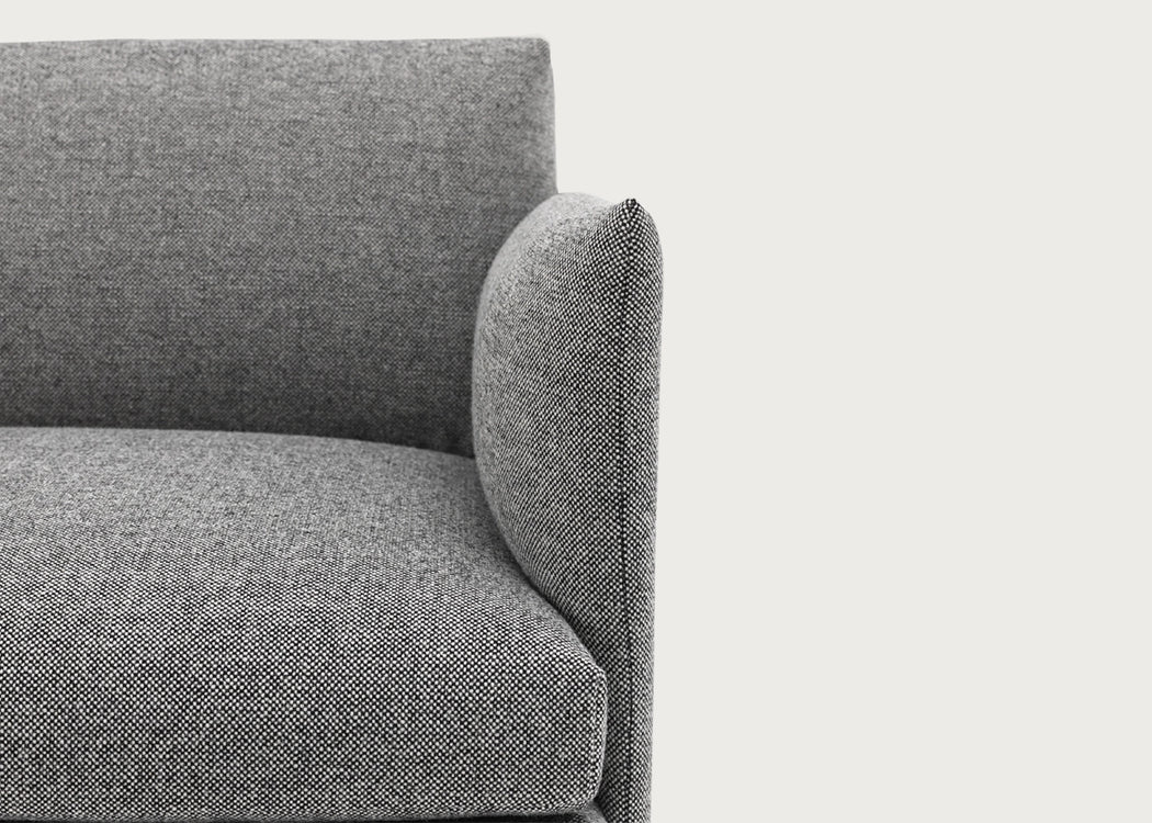 Outline Corner Sofa Kvadrat Hallingdal 166 / Black
