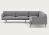 Outline Corner Sofa Kvadrat Hallingdal 166 / Black