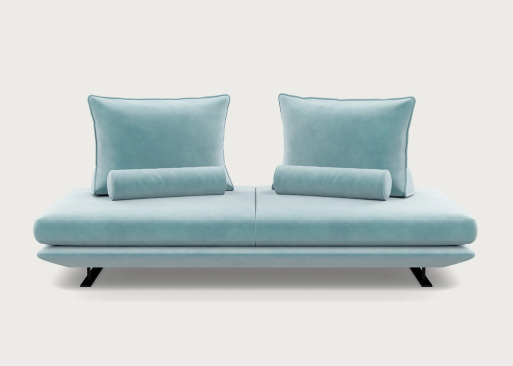 Prado Medium Settee Alcantara Chic Grey