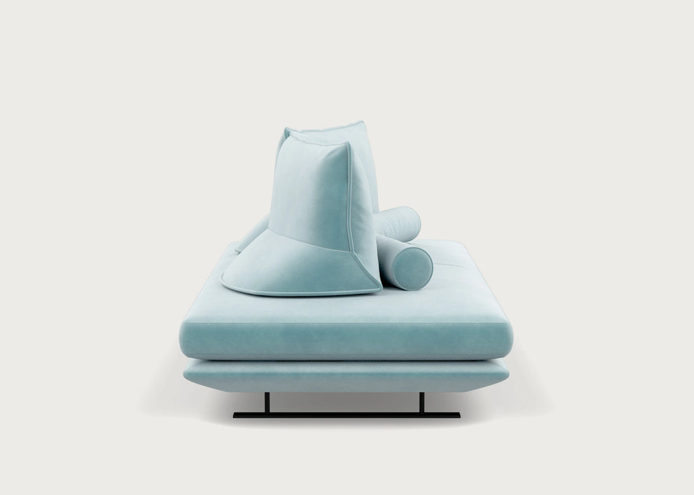 Prado Medium Settee Alcantara Chic Grey