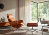 Grand Relax Chair Polished Aluminium / Premium Leather Cognac 97