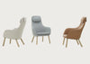 HAL Lounge Chair Natural Oak / Dumet Steel Blue