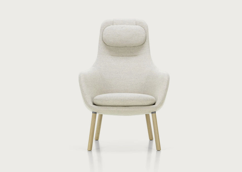 HAL Lounge Chair Natural Oak / Dumet Steel Blue