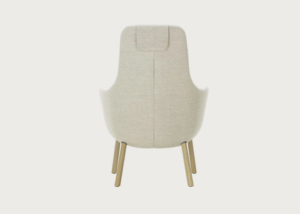 HAL Lounge Chair Natural Oak / Dumet Steel Blue