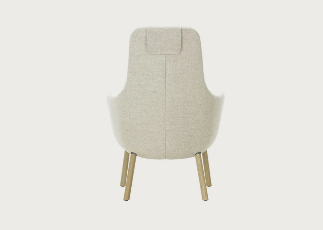 HAL Lounge Chair Natural Oak / Dumet Steel Blue