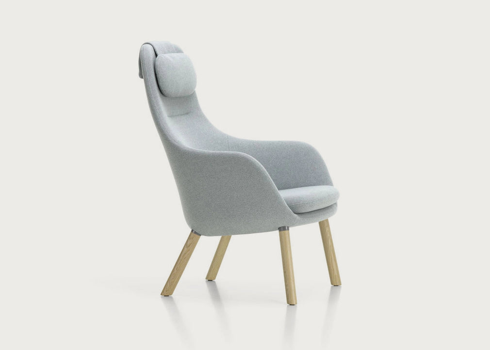HAL Lounge Chair Natural Oak / Dumet Steel Blue
