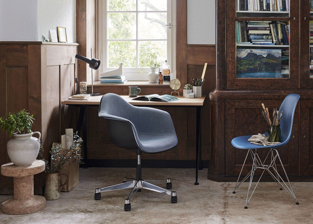 PACC Upholstered Swivel Chair Light Grey