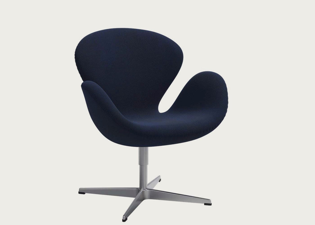 Swan Lounge Chair Walnut Leather