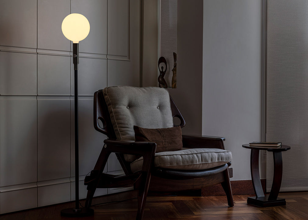 Poise Adjustable Floor Lamp Brass
