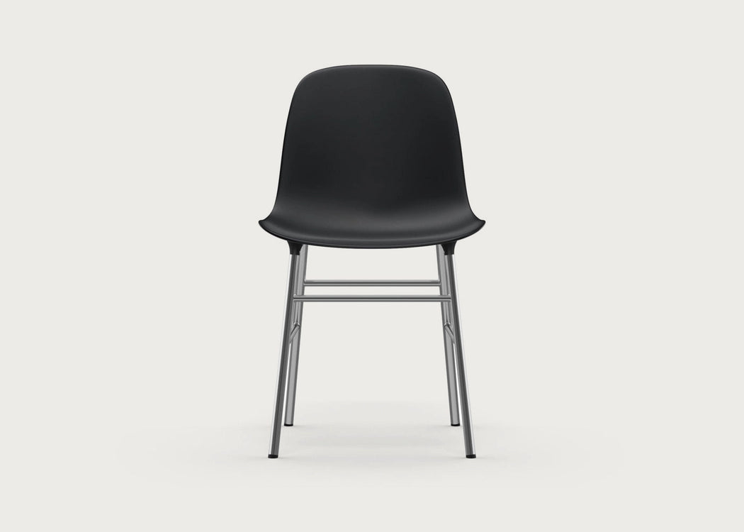 Form Chair Black & Chrome