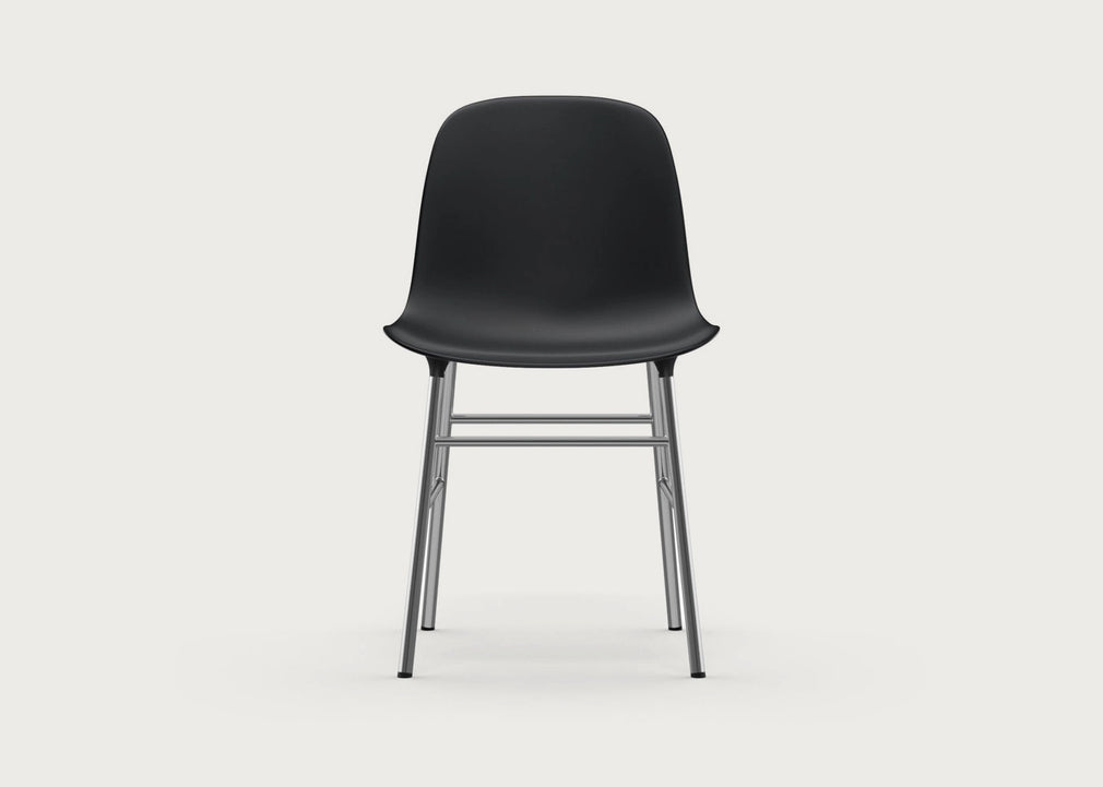 Form Chair Black & Chrome