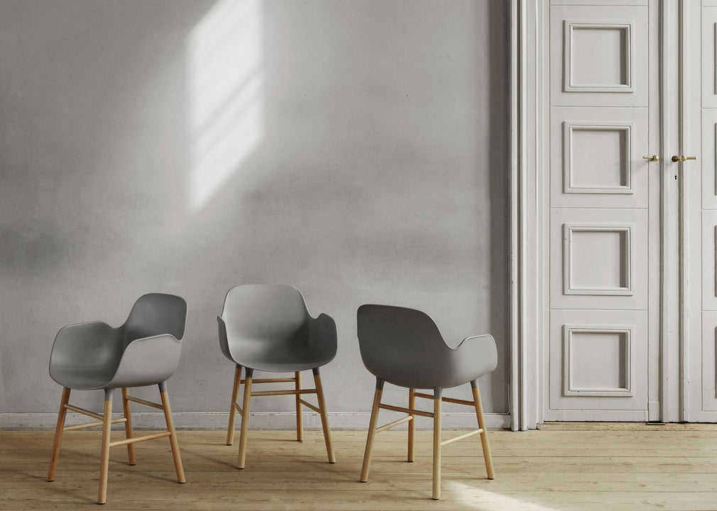 Form Armchair Grey Plastic