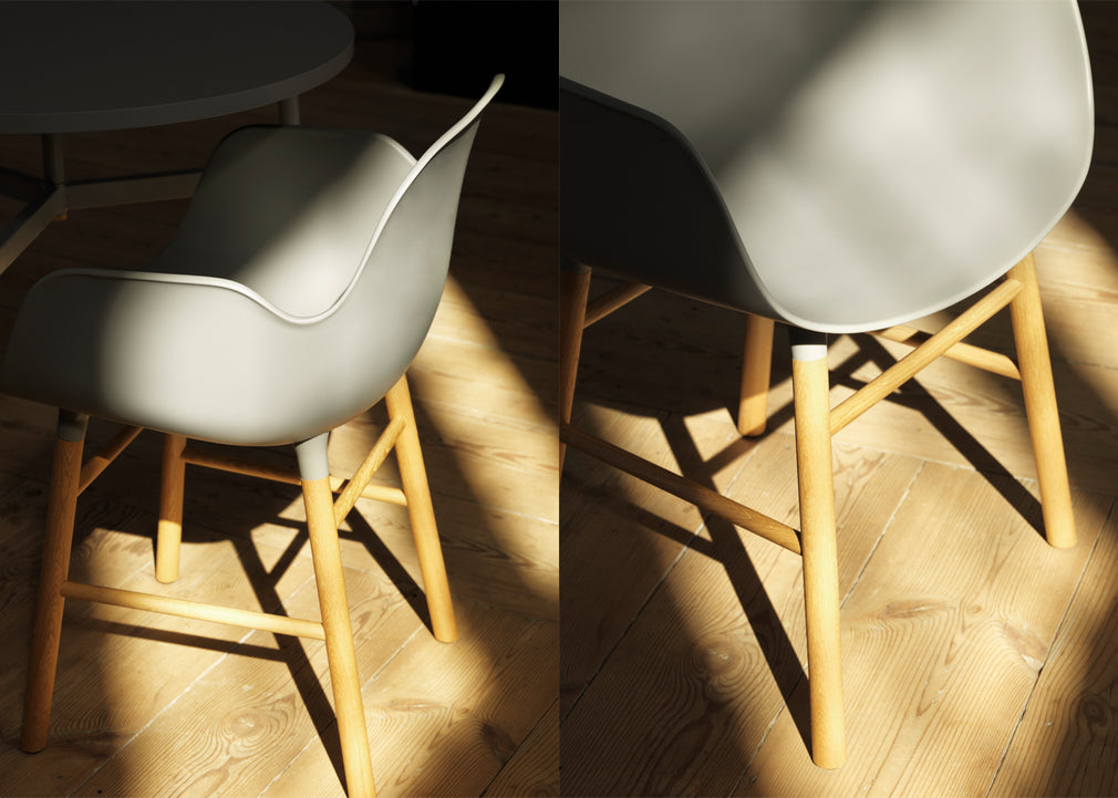 Form Armchair Grey Plastic