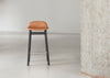 Form Barstool with Plastic Seat Black